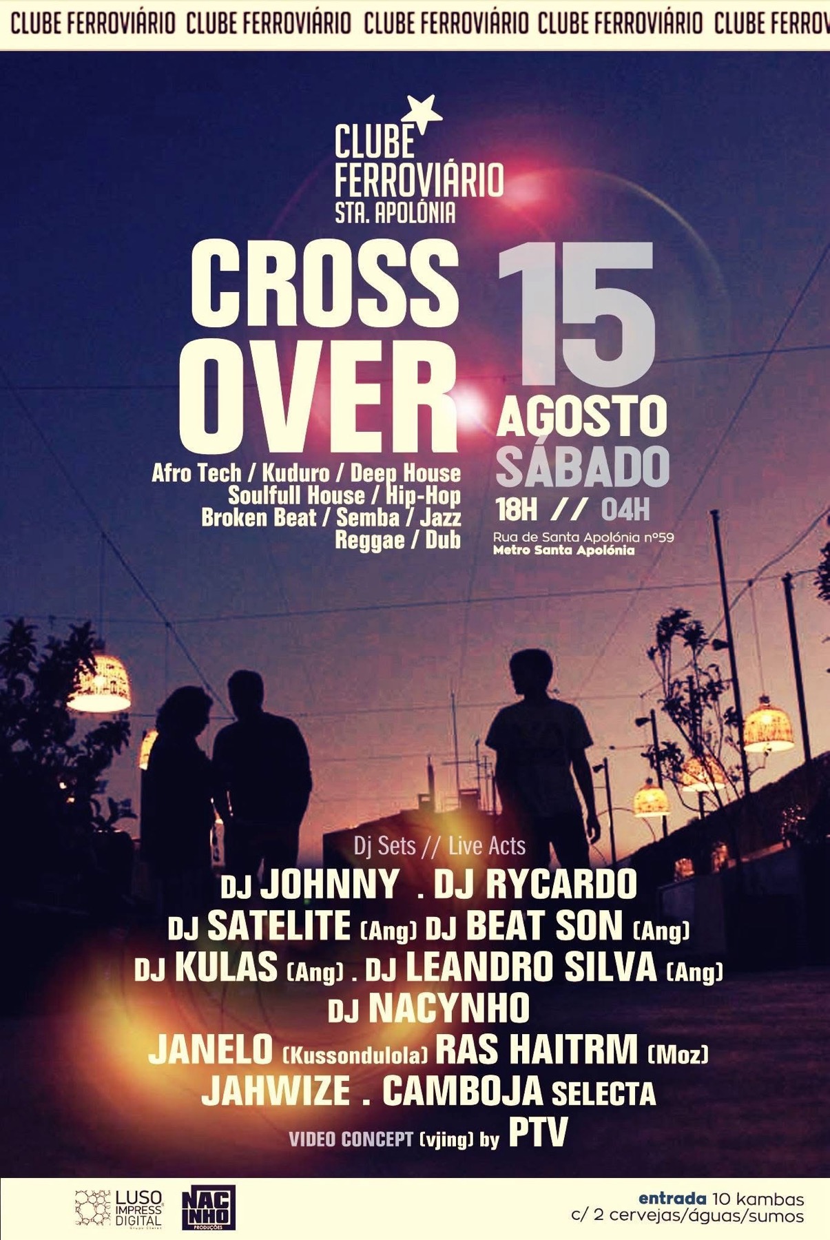 Clube Ferroviário flyer featuring KULAS.