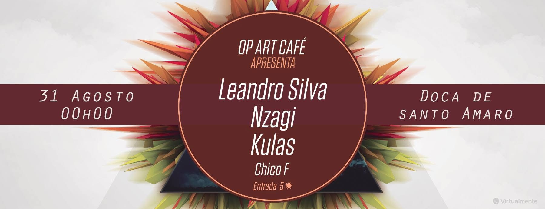 Op Art Café flyer featuring KULAS.